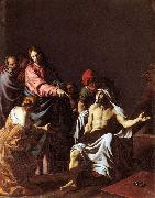 Alessandro Turchi Template:The Raising of Lazarus oil on canvas
